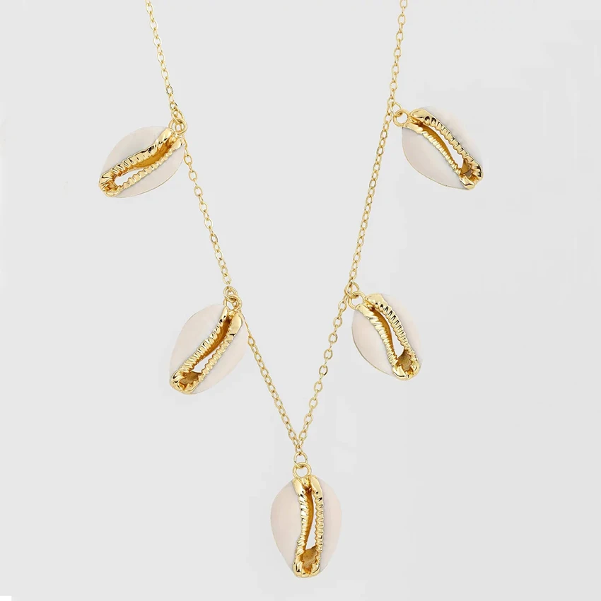 

BOHO natural Cowrie Shell Necklace Choker for women femme collares de moda collares kolye charms coin pendant necklace