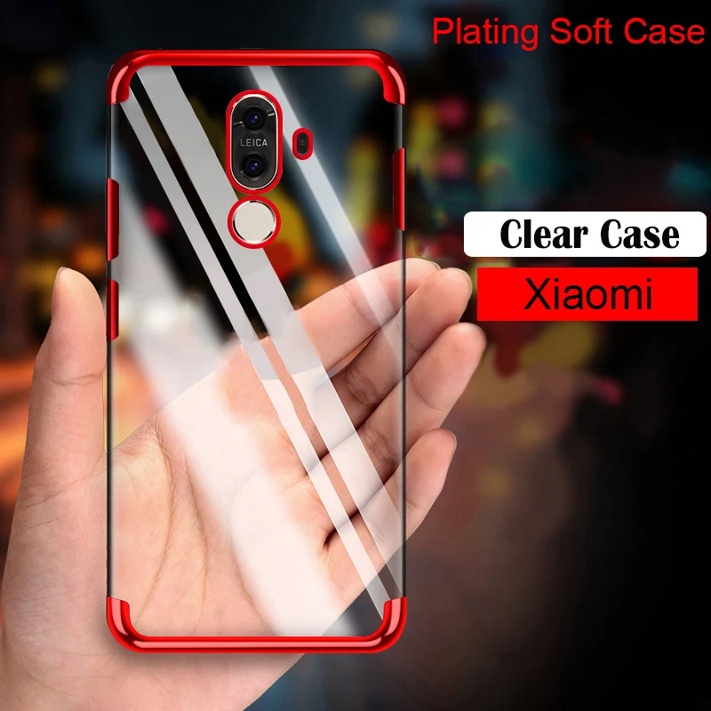 

Plating TPU Case for Xiaomi Mi 8 Lite Max 3 Soft 3in1 Case for Xiaomi Mi A2 Lite A1 Mix 2 2S Mi6 Note Case for Pocophone F1 Case