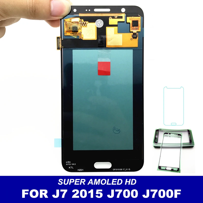 

AMOLED LCD Display Replacement For Samsung Galaxy J7 2015 J700 SM-J700F J700H J700M J700H/DS Touch Digitizer Screen Assembly