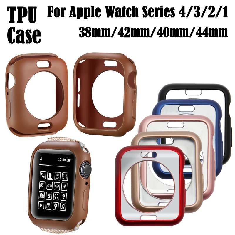 Watch Case TPU Cover for IWatch Series 1 2 3 4 for Apple 38/42/40/44mm Watch Case Protector Case Bumper Watch Accessories Watch Case TPU Cover for IWatch Series 1 2 3 4 for Apple 38/42/40/44mm Watch Case Protector Case Bumper Watch Accessories