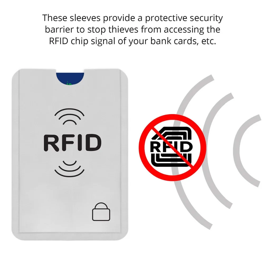 20 шт./лот анти-сканирование RFID Блокировка рукав карты Обложка для безопасности кредитных карточек ваш идентификационный Дебет IC ID карты протектор нубук