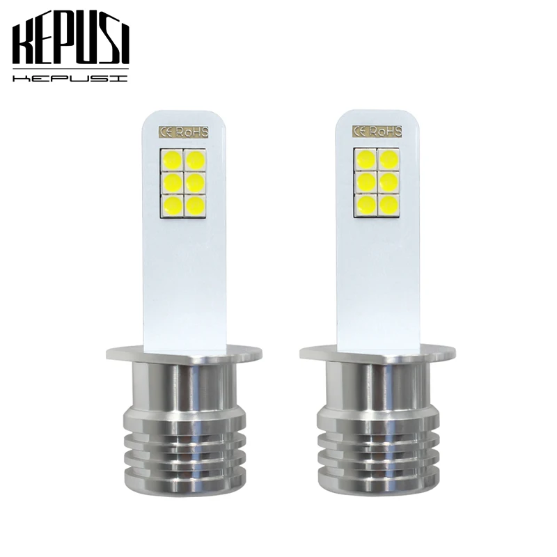 

2x H1 Led Fog Light Bulb 3030 12SMD Auto Car Motor Truck Driving Daytime Running Light LED Bulbs 12V 24V for Cars White 12W