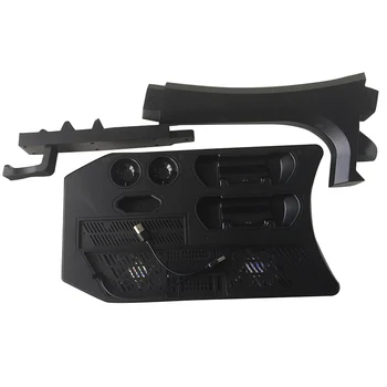 

PSVR PS4 Pro Slim Charging Display Holder Showcase For PS4 VR Playstation 4 Vertical Stand, Fan, Cooler, Controller Charger HUB