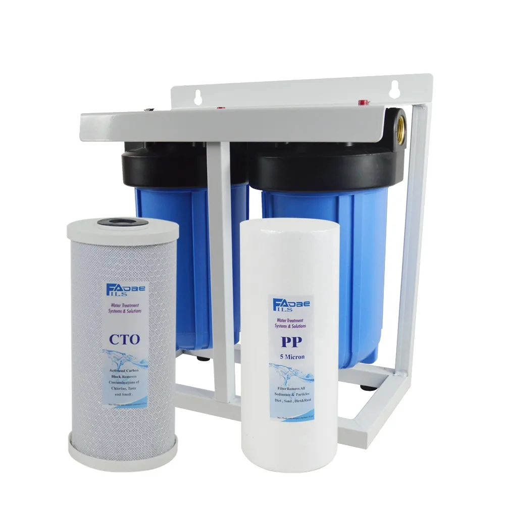 2-Stage Whole House Water Filtration System With Stand ,4 1/2
