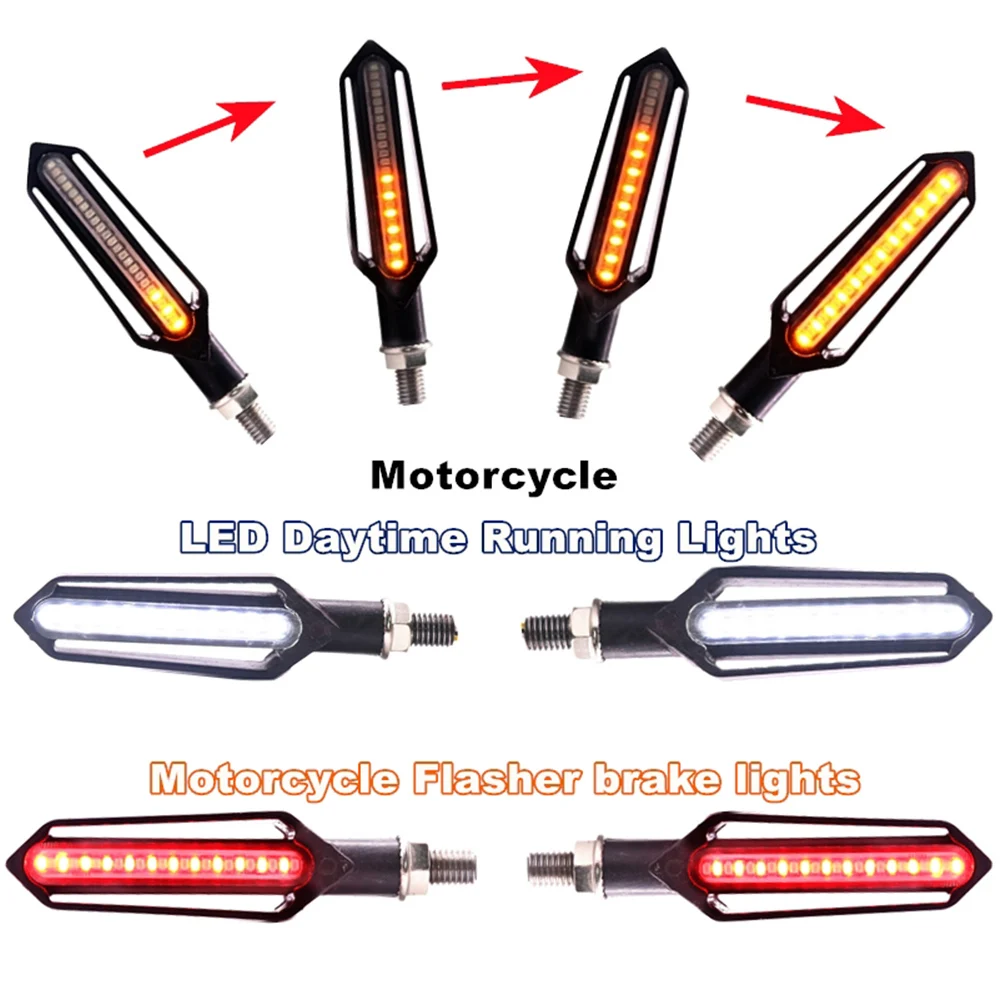 Мотоцикл поворотник Led мигалка 12 V гоночный света DRL Flasher тормозной фонарь для YAMAHA R6 R1 MT 09 07 KTM DUKE 690 125 200 390