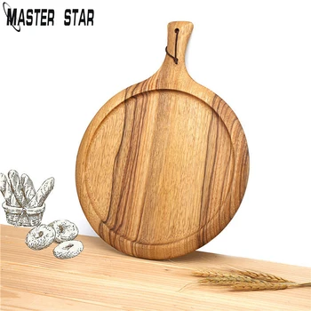 

Master Star Chopping Block Wood Kitchen Cutting Board Large Size Family And Restaurant Used With Kitchen Tool