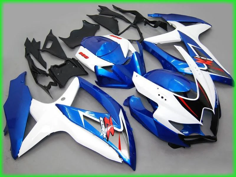 

Injection fairing kit for SUZUKI K8 GSXR 600 700 2008 2009 2010 blue white black GSXR600 GSXR750 08 09 10 fairings A470
