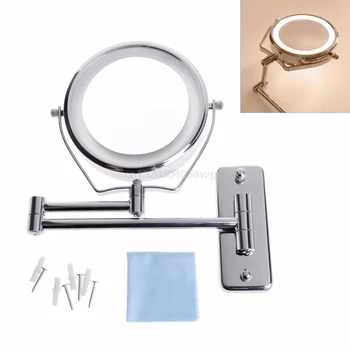 

6 Inch 1X / 7X Double Side Bathroom Makeup Mirror Adjustable Wall Mounted Extend Makeup Mirror G21 Whosale&DropShip