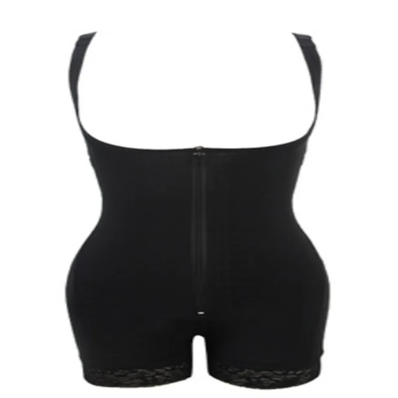 Женская молния полный корпус коррекция фигуры, тренировка для талии Cincher Underbust утягивающий корсет - Цвет: Черный