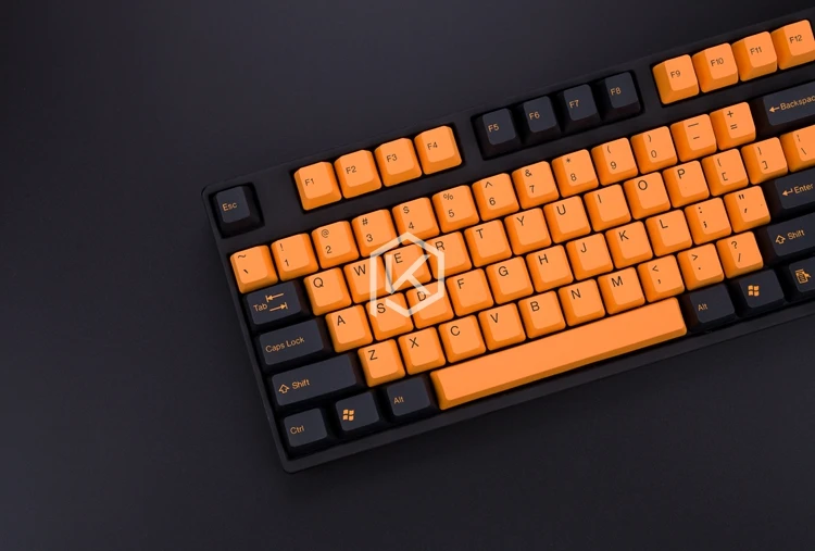 Taihao pbt, двойные брелки для самостоятельной сборки, игровая механическая клавиатура, цвет: черный, оранжевый, голубой, Радужный светильник, серый