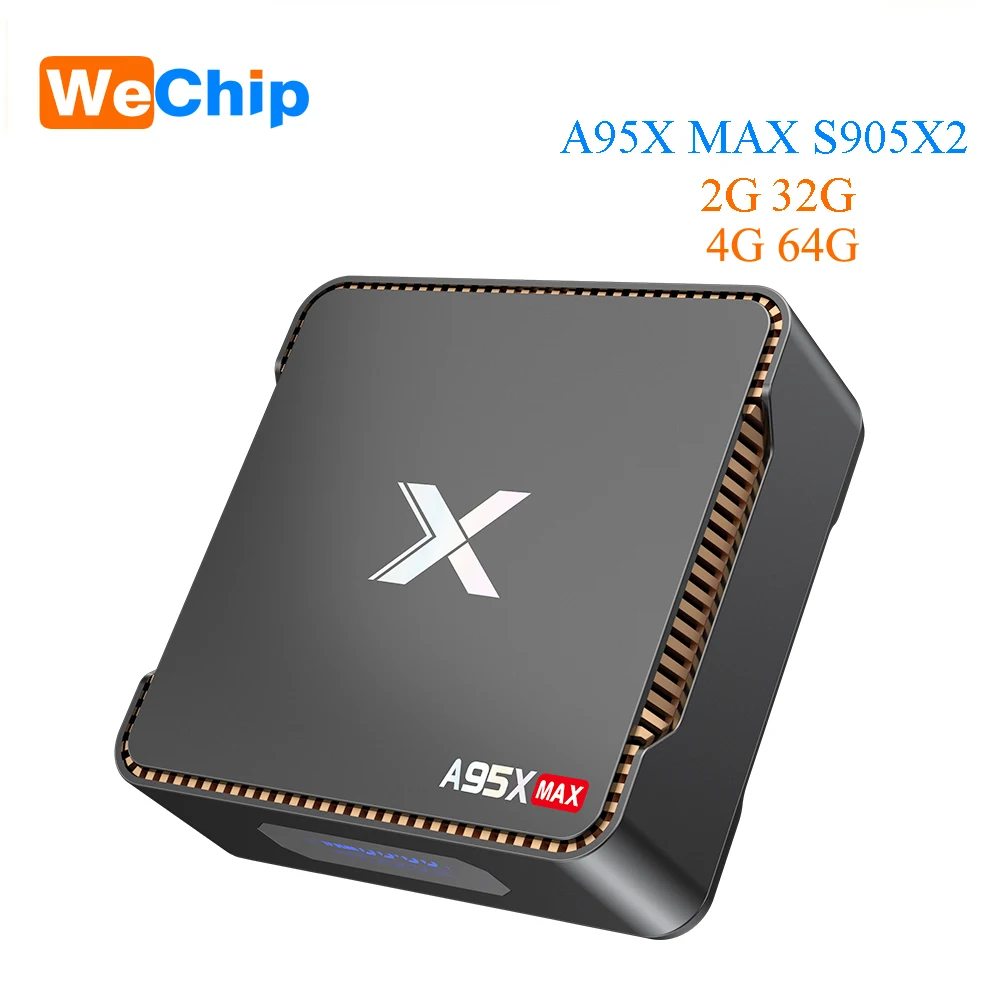 A95X MAX Android 8.1 TV Box 4G 64G Amlogic S905X2 2.4G+5G Wifi BT 4.2 1000M 2G 32G Set Top Box Support Video Recording TV Box