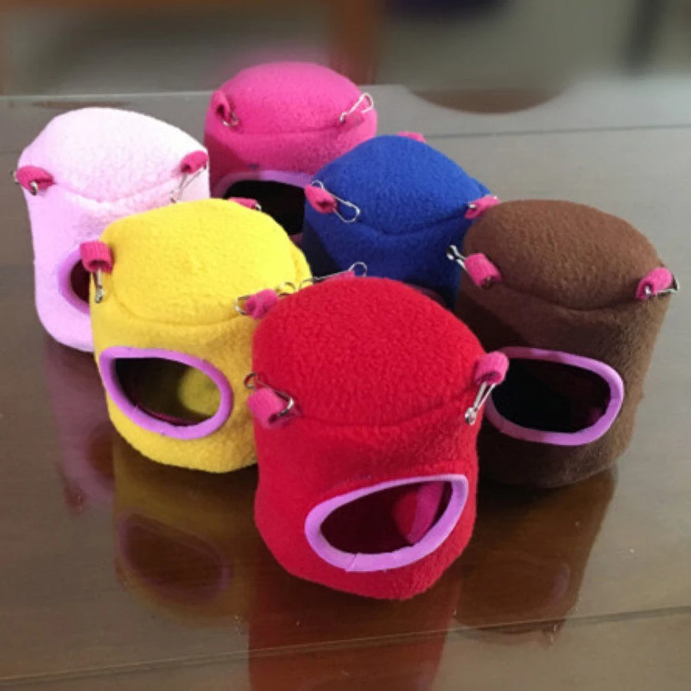 TINGHAO Small Pet Animal Hamster House Hanging Tree Beds Hammock Warm Hanging Cage Mini Animals Hedgehog Rats Hamster Nest