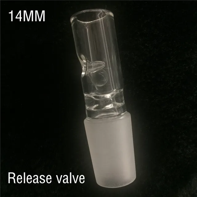14/19mm Glass Hookah Shisha Release Valve Hookah Air Valve Accessories