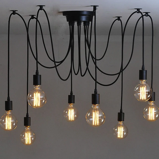 Mutiple Led Pendant Lights Modern Vintage Bedroom E27 Holder Mutiple Led Pendant Lights Modern Vintage Bedroom E27 Holder Lamp Free Shipping Droplight Hanging Ac220v