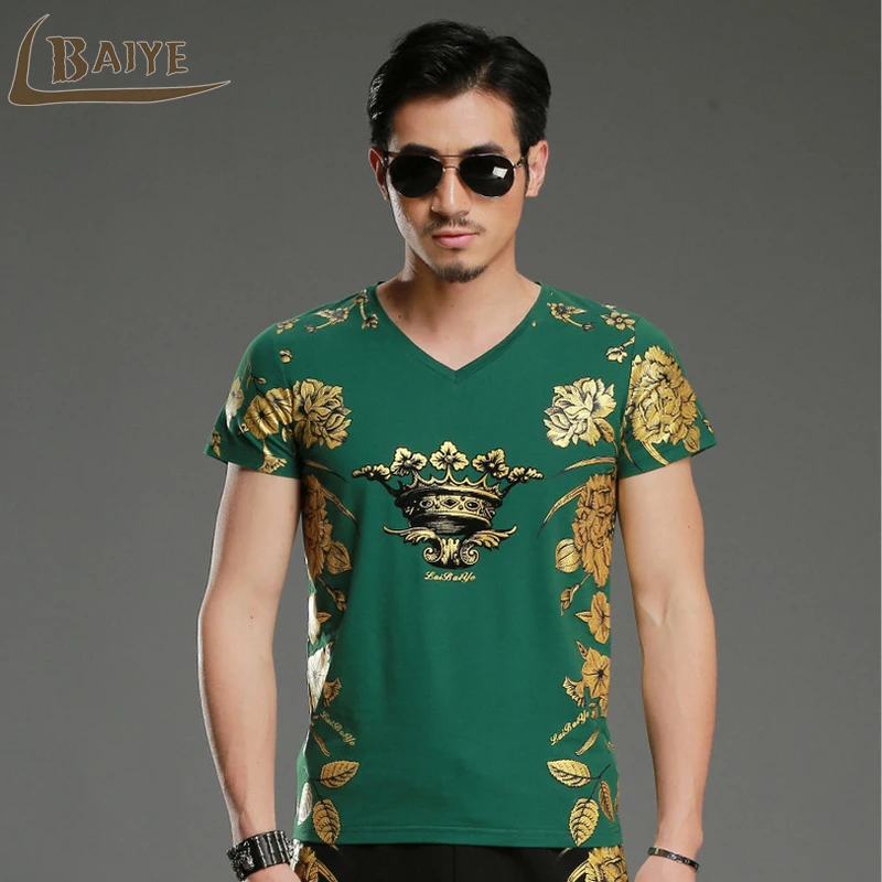 Men T Shirt 2019 summer Men's Famous Brand T-Shirt Fashion Slim Dragon Print Funny T Shirt short-Sleeved T Shirt Men