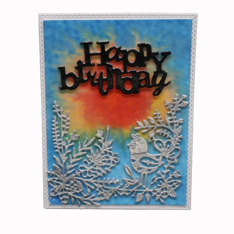 

Bird nest metal cutting flower dies and stamp scrapbooking DIY photo frame decoration craft animal dies new arrival