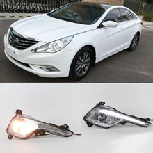 Автомобиль мигает для hyundai Sonata 8 2013 Вождение DRL дневные ходовые огни противотуманная фара РЕЛЕ Светодиодный дневной свет стайлинг