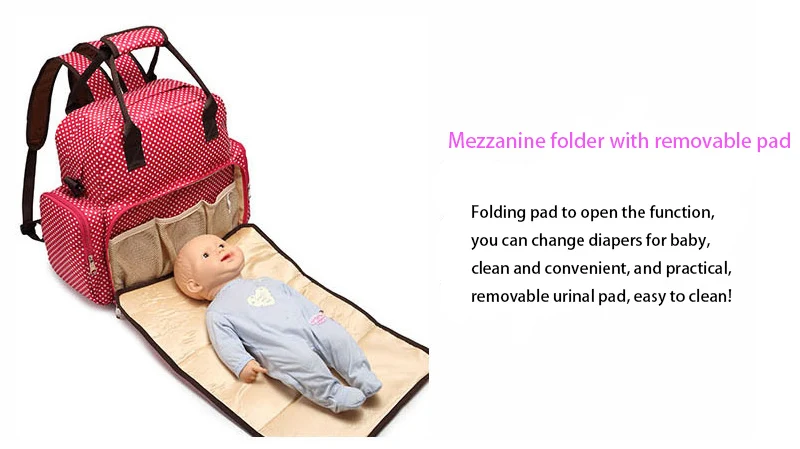 Baby Diaper Bag Large Capacity Mummy Nappy Bags New Fashion Multifunction Mon Travel Maternity Stroller Backpack Mochila BB6012 (20)