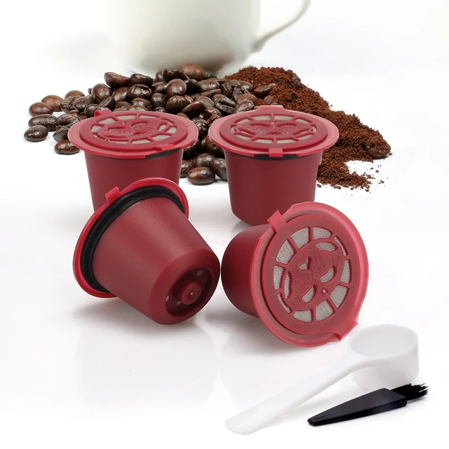 Best Price 4pcs/pack Refillable Reusable Nespresso Coffee Capsule Filter Pod For Original Line Nespresso refillable Coffee Capsule