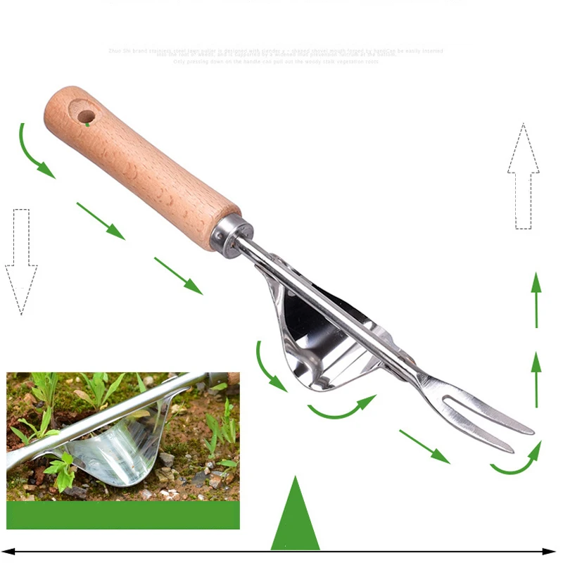 1 шт. ручная вилка для прополка металлический ручной садовый Деревянный инструмент для копания инструмент для прополки садовые инструменты для выкапывания