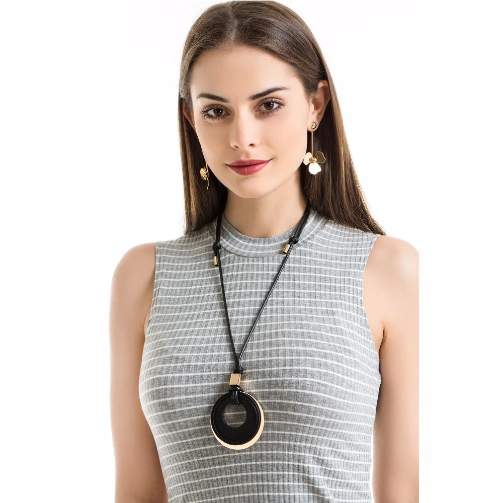 Buy Wax Rope Chain Necklaces For Women Round Shape