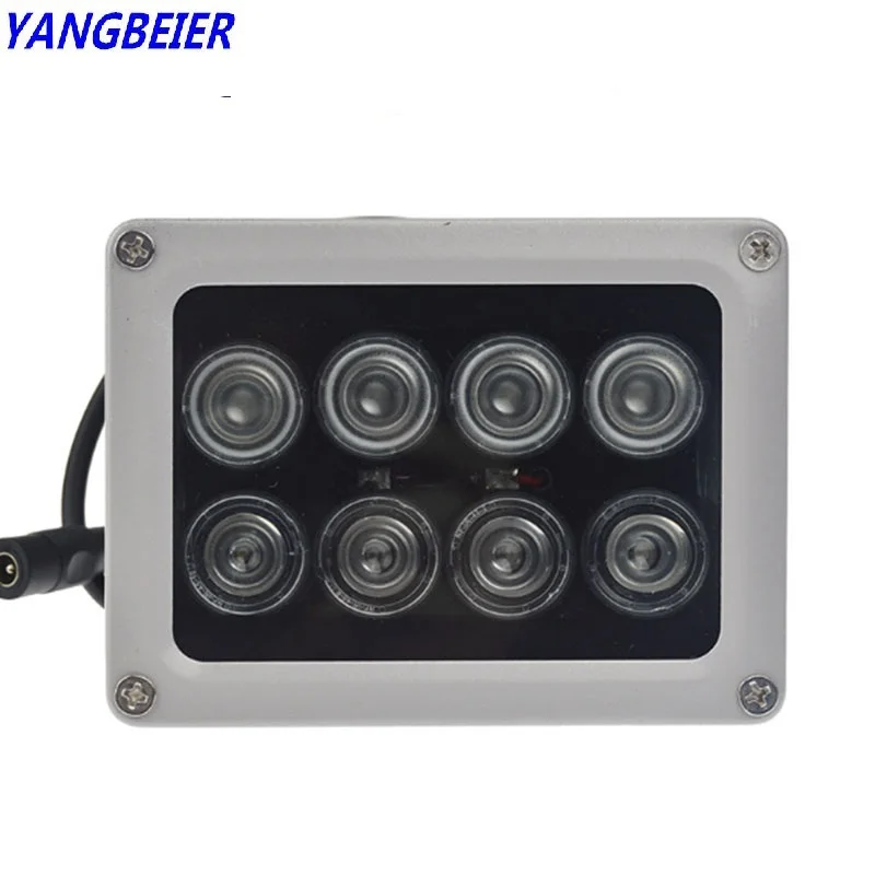 

Ybr 8pcs Infrared Ir Led 850nm Lamp Illuminator Cctv Fill Light Waterproof Outdoor Sensor 12V Fill Light For Security Camera