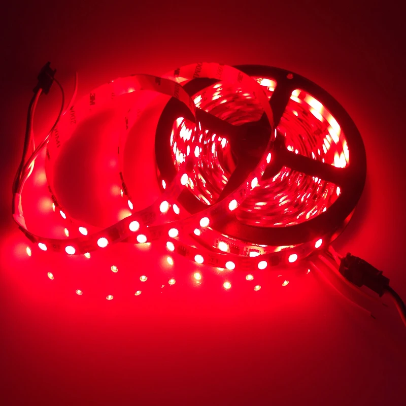 Светодиодная лента 5 м DC12V ws2811ic 5050 полноцветная RGB SMD адресуемая ws2811 светодиодная
