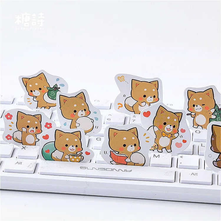 45 шт./упак. Косплей Shiba Лисья Секретная служба (Inu стикеры декоративные наклейки