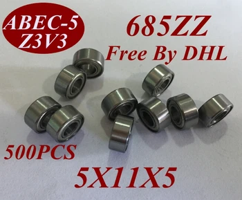 

500Pcs 685Z 685ZZ 685 ZZ 685-Z 685-ZZ 5X11X5 MM 5*11*5 MM Miniature deep groove Ball Bearing For NSK FAG NTN SKF KOYO machine