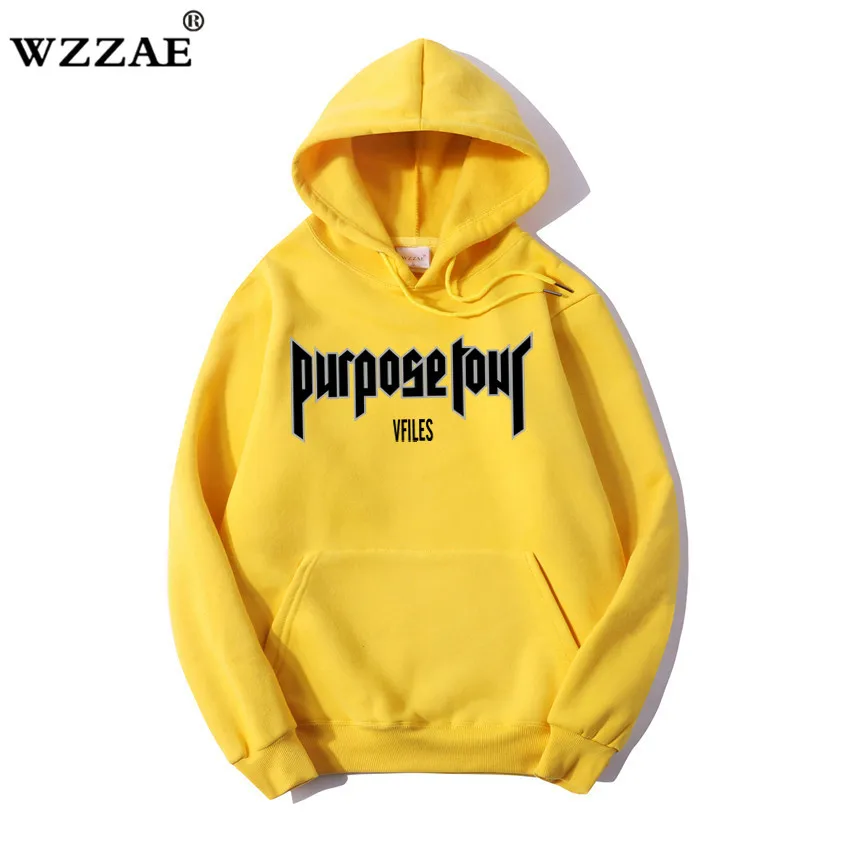 WZZAE Purpose Tour Hoodies Men Women 11 High Quality Justin Bieber