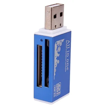 

2017 HOT SD Card Reader Reliable USB 2.0 All in 1 Multi Memory Card Reader For Micro SD SDHC TF M2 MMC Compatible For T-Flash