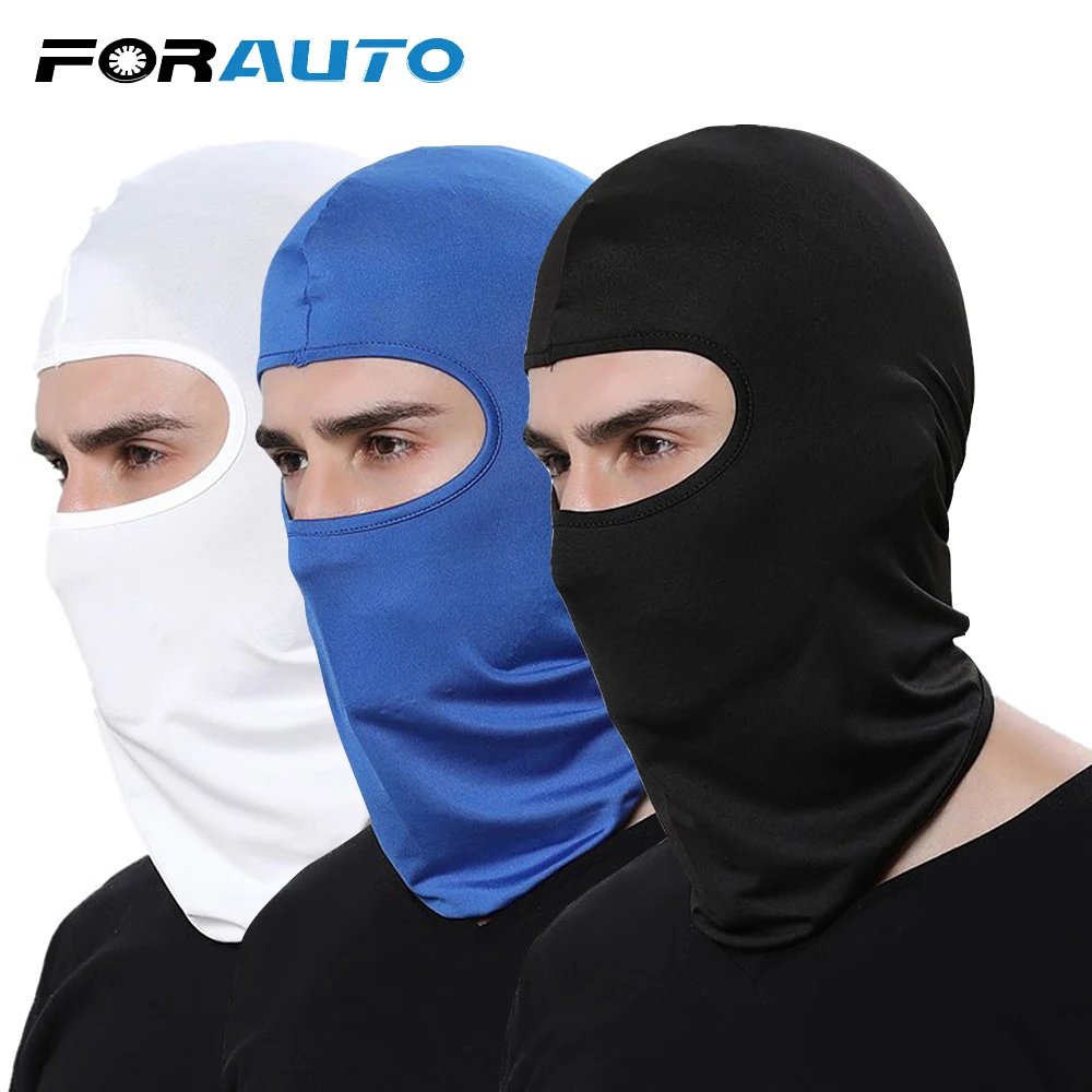 Goedkoop FORAUTO Beschermende Motorhelm Full Gezichtsmasker Mond Cover Ademend Outdoor Fietsen Ski stofdicht Winddicht Hoofddeksels
