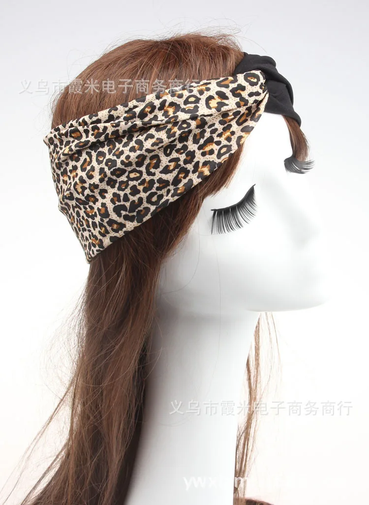 bandeau cheveux leopard