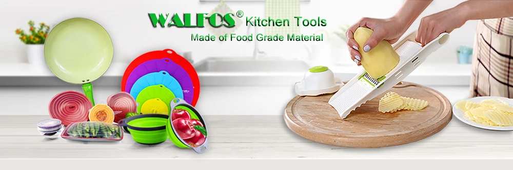 WALFOS овощерезка 7 шт. лезвие из нержавеющей стали Творческий мандолин резак для овощей руководство картофелечистка