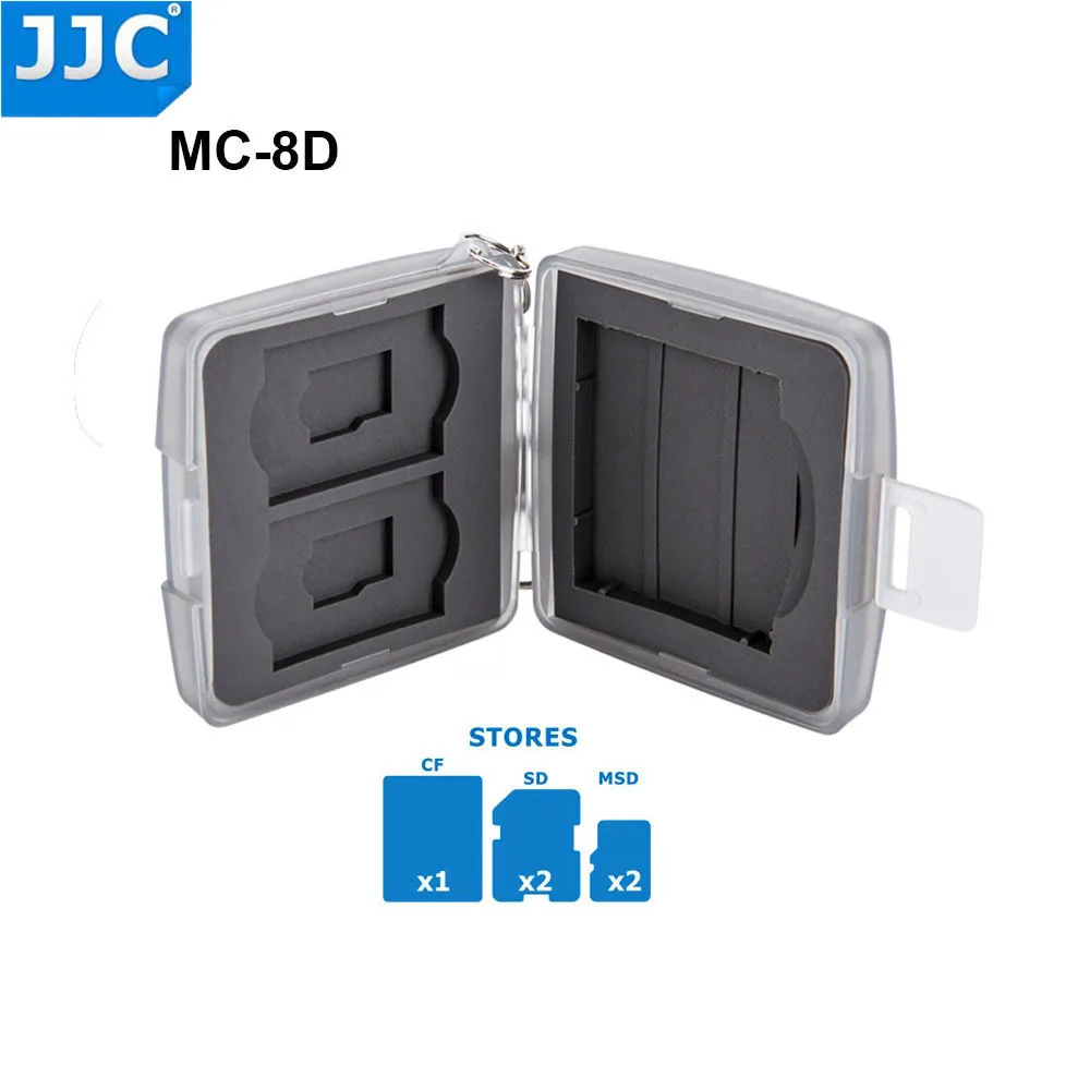 JJC SD CF TF SIM Nano SIM карта водостойкий Чехол для хранения карт памяти камеры компактный жесткий футляр - Цвет: MC-8D