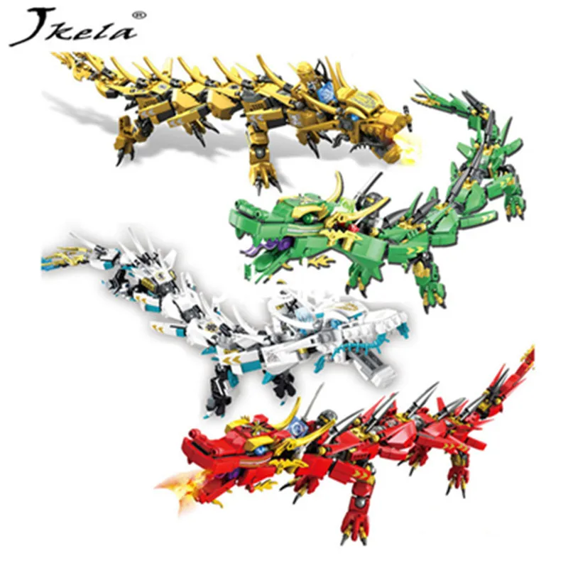 

[Promotion] New LegoINGly Ninjago Movie Flying mecha dragon Transform DIY Building Block Sets Compatible With legoing ninjagoes