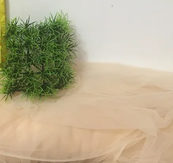 

blush pink color 165cm wide 10meters/lot fine mesh tulle soft thin gauze tissue good quality delicate fabric for dress skirt