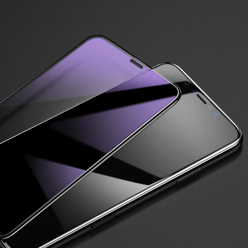 Закаленное 3D стекло Baseus 0,3 мм для iPhone Xs Max XR, полное покрытие, Защитное стекло для iPhone Xs Max, защита экрана - Цвет: Anti Blue Light