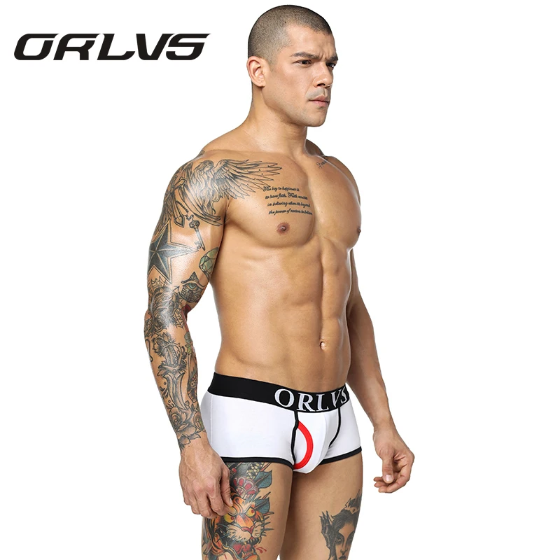 ORLVS мужские трусы боксеры Шорты хлопковые сексуальные Sous Vetement Homme| |