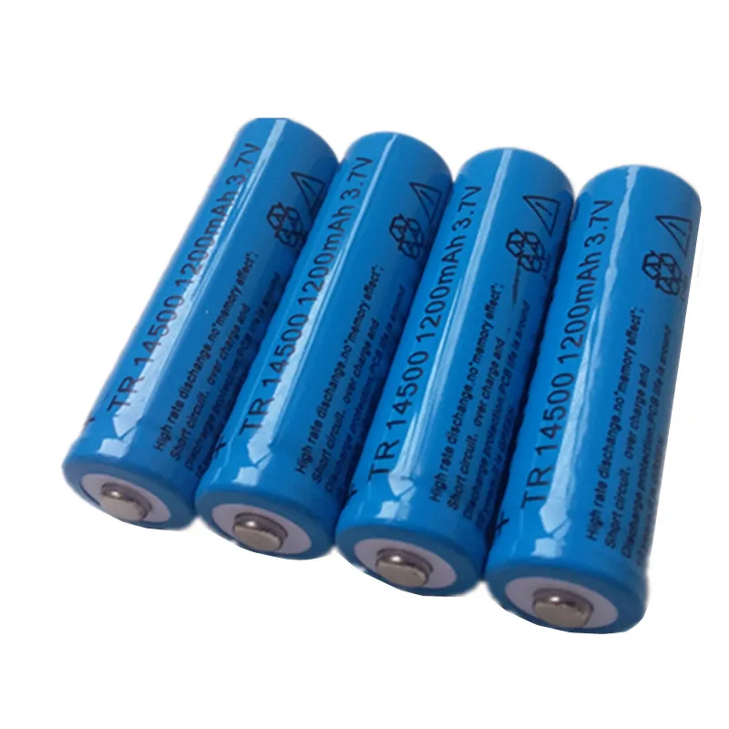 DING Ли Ши Цзя 4 шт 14500 аккумулятор 3,7 V 1200 mAh Аккумулятор LI-Ion для светодиодный фонарик батареи litio батареи