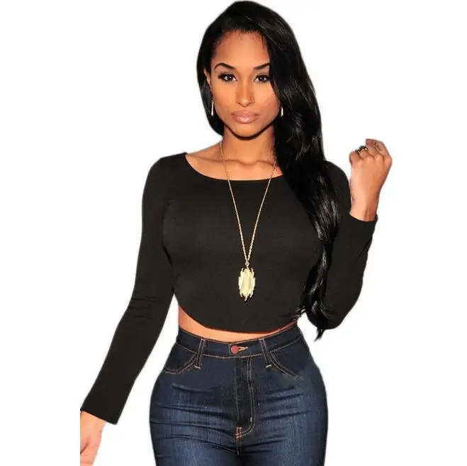 

6 color 2018 Europe United States fashion Women's Clothing metal zipper sexy long-sleeved Top S,M,L
