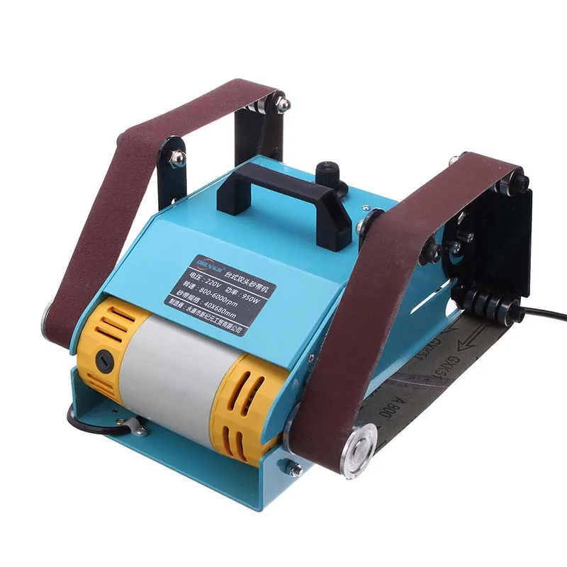 

Drillpro Durable 950W 220V Multi-function Sander Desktop Double Axis Belt Sanding Grinding Machine Polishing Tool