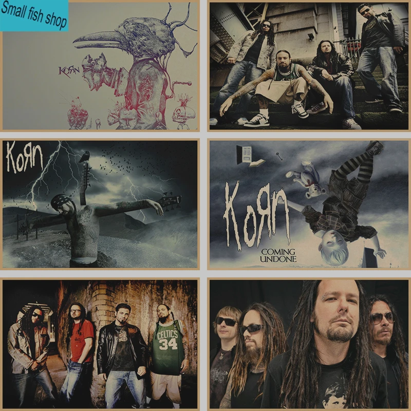 

korn Home Furnishing decoration Kraft acid rock music Poster Drawing core Wall stickers