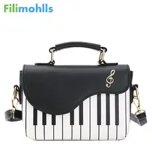 Женская сумка из искусственной кожи с рояльными клавишами; маленькие сумки на плечо; женская сумка через плечо с вышивкой; Прямая ; S1512