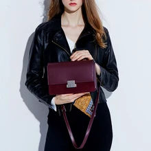 CHUNCHAO Новинка, женская сумка из натуральной кожи, модная сумка на плечо, Высококачественная роскошная сумка с клапаном, Повседневная сумка через плечо