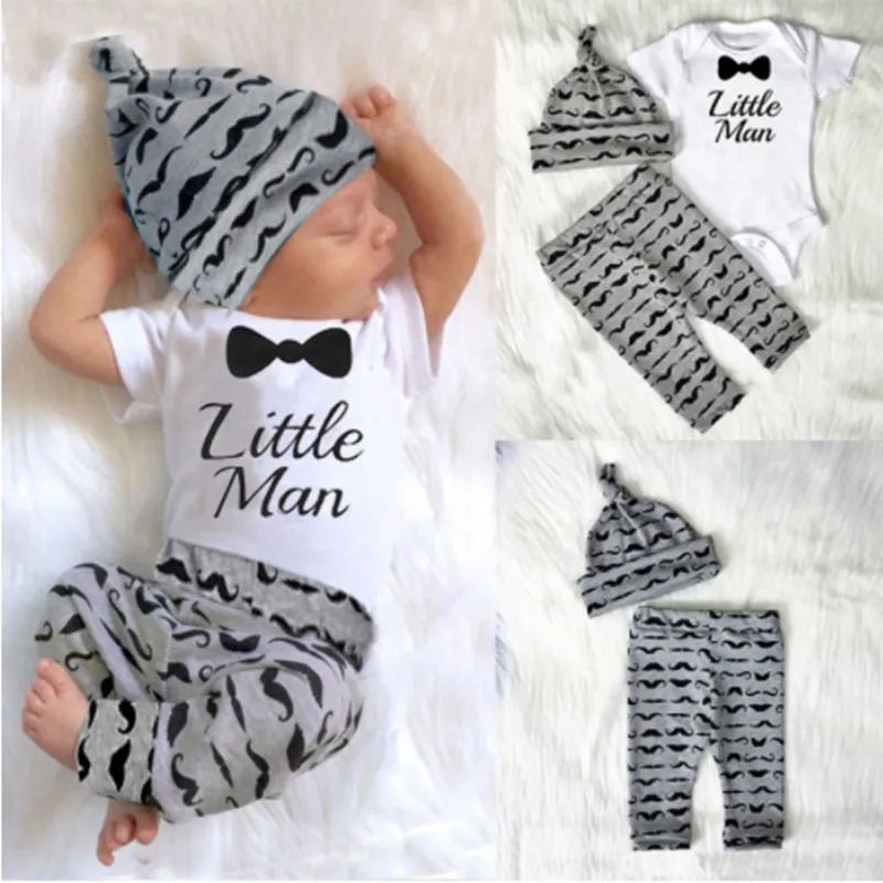 Комплекты одежды для малышей, осенний комплект одежды из 3 предметов для маленьких мальчиков 0-18 месяцев, мини-топы для малышей, комплект одежды из 3 предметов: футболка+ штаны+ шапочка