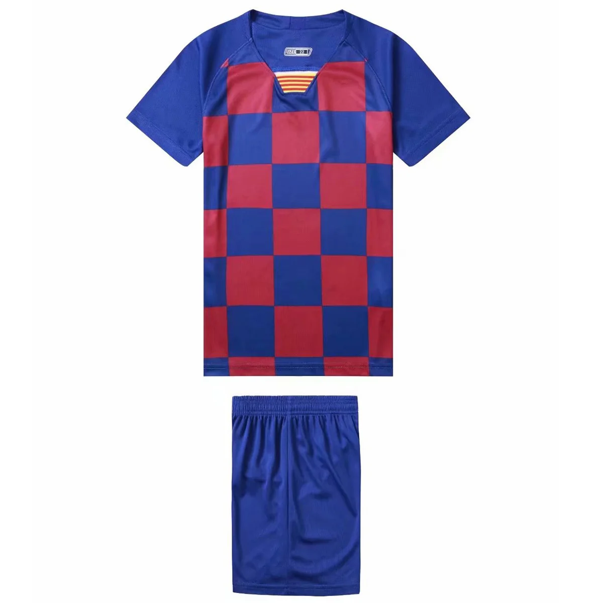 

19-20 new children's football jersey set blank board custom children's football jersey set children's training suits