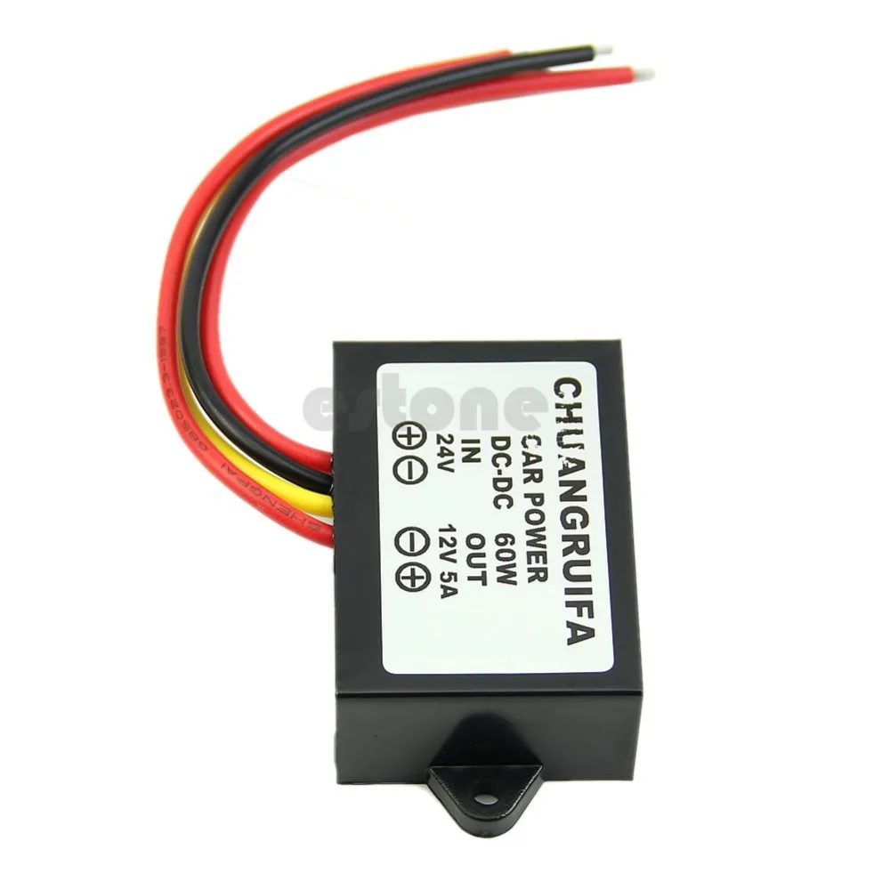 

DC-DC 24V 12V 5A 60W Car Power Supply Step-Down Voltage Regulator Buck Converter Inverter ups inversor de onda senoidal pura