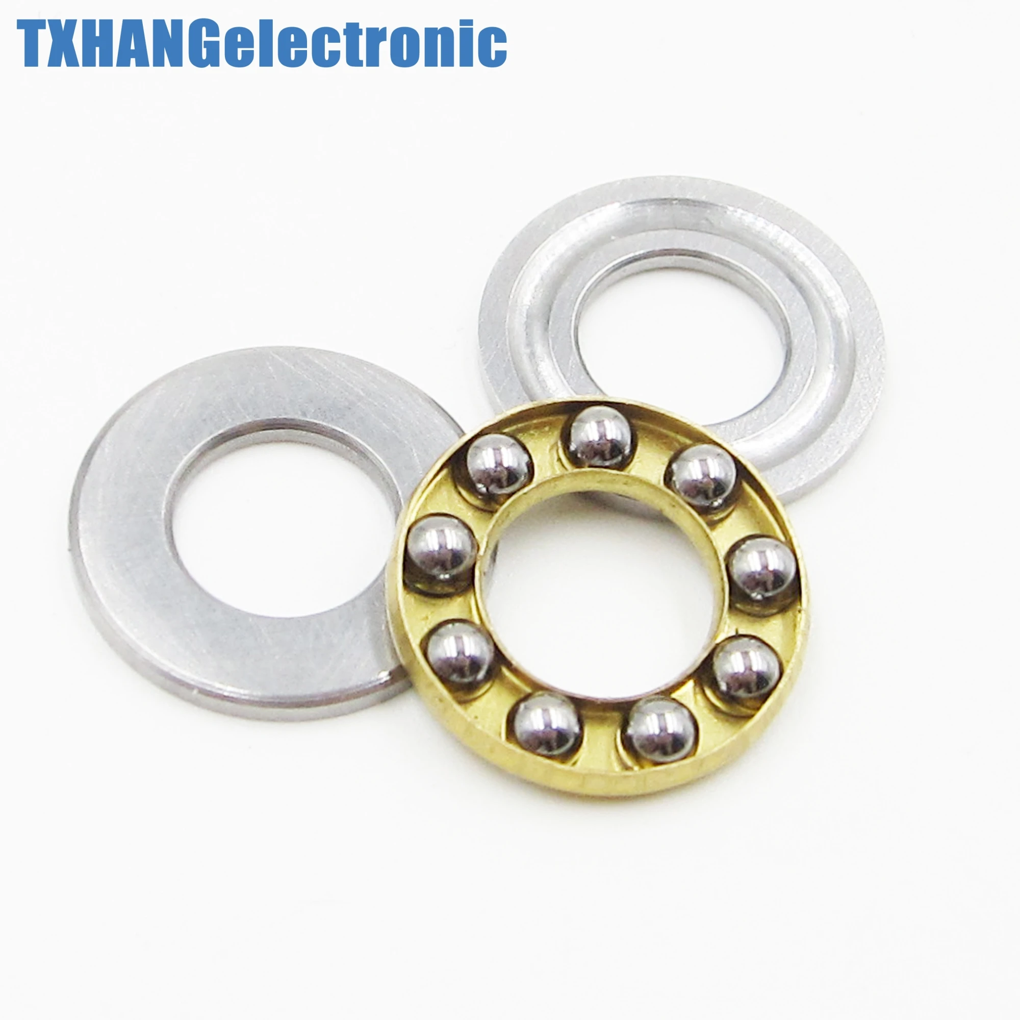 Needle Roller Set Washes Miniatures 10pcs Thrust Ball Bearing Needle Roller Bearing Steel Washers Axial Ball Thrust Bearing Miniature Flat Steel Bearings Set (F7-13M 7 * 13 * 4.5mm Bearing Thrust Thrust Bearings