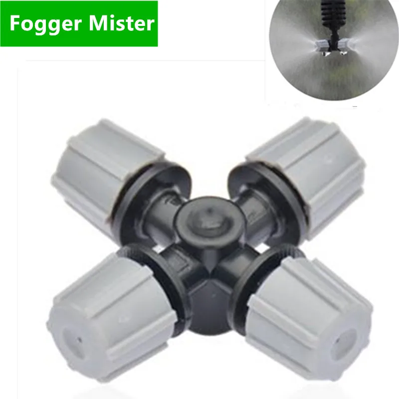 

Cross Fogger With 1/4" Barbed Misting Automatic Watering Sprayer Spray Atomization Irrigation Equipment M118
